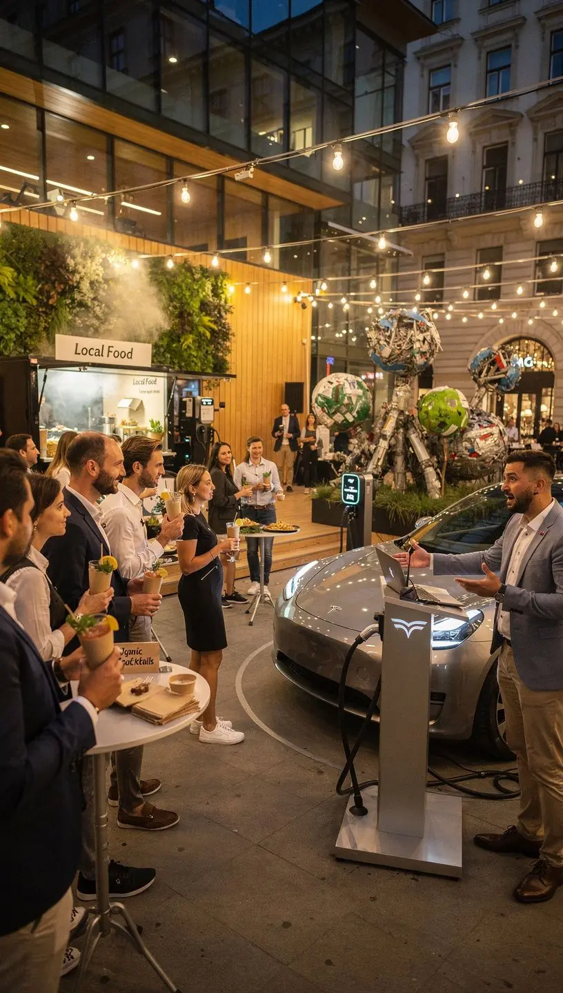 Moderne Schnellladestation mit Solarpanelen auf dem Dach